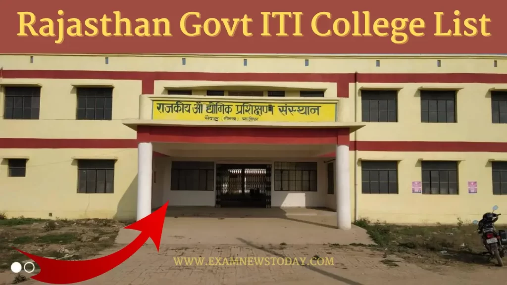 Rajasthan Govt ITI College List